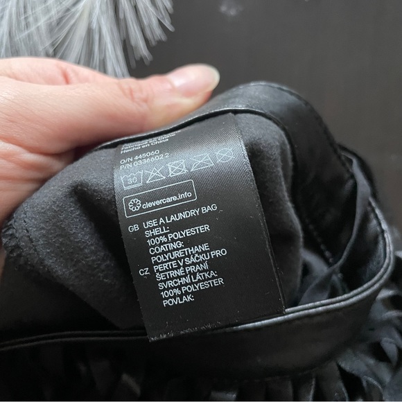 H&M High Waisted Faux Leather Fringe Tassel Skirt - Picture 3 of 3